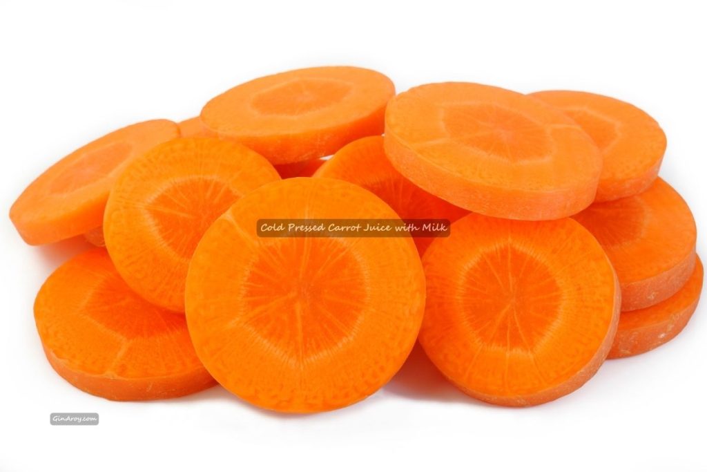 Cold Pressed Carrot Juice with Milk (1) Cold Pressed Carrot Juice with Milk