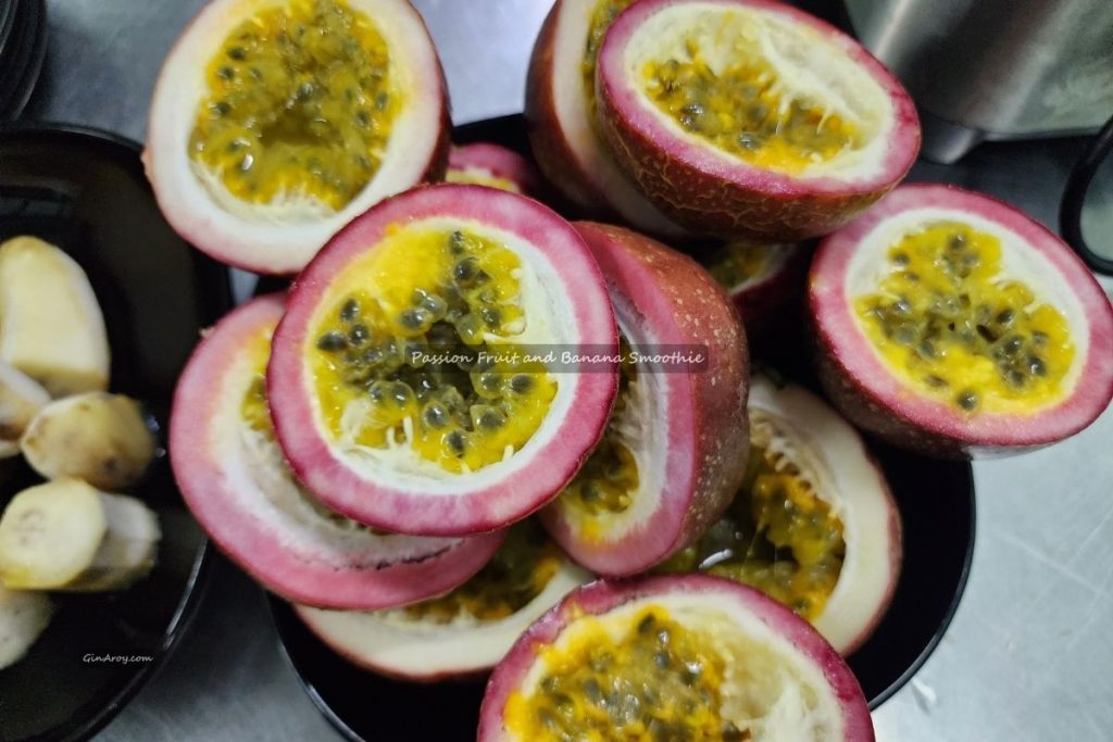 Passion Fruit and Banana Smoothie (1) Passion Fruit and Banana Smoothie