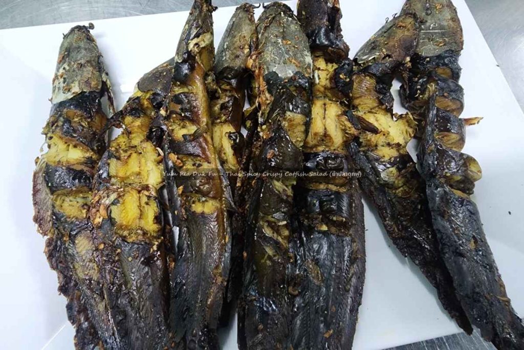 Yum Pla Duk Fu – Thai Spicy Crispy Catfish Salad Yum Pla Duk Fu – Thai Spicy Crispy Catfish Salad